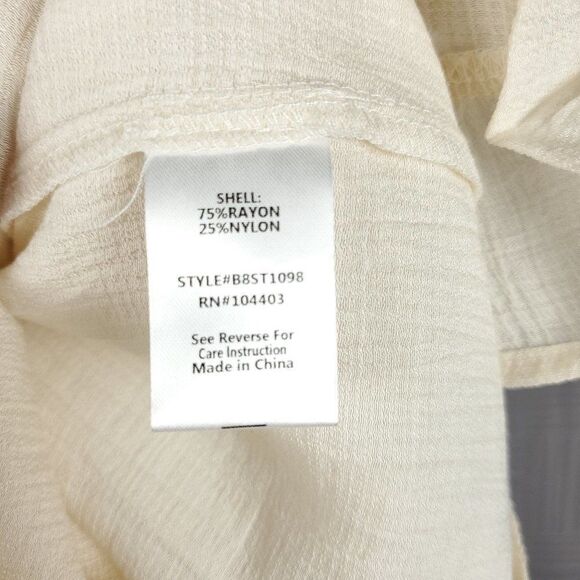 Blu Pepper Embroidered Ruffle Trim Blouse #044 - Picture 11 of 11